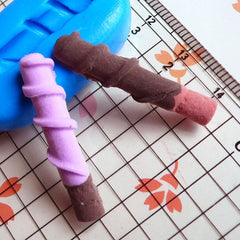 Chocolate Mold Pocky Wafer Stick 30mm Flexible Silicone Mold Miniature Sweets Decoden Kawaii Fimo Polymer Clay Jewelry Cabochon Mould MD380