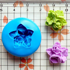 Flower Cluster Cameo (17mm) Silicone Flexible Push Mold - Miniature Food, Sweets, Jewelry, Charms (Clay Fimo Resin Gum Paste Fondant) MD609