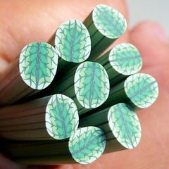 Polymer Clay Cane - Leaf - for Miniature Food / Dessert / Cake / Ice Cream Sundae Decoration and Nail Art  CL02