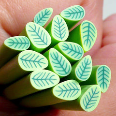 Polymer Clay Cane - Leaf - for Miniature Food / Dessert / Cake / Ice Cream Sundae Decoration and Nail Art  CL04