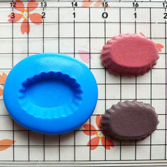 Oval Cupcake Mold Tart Bottom 19mm Silicone Mold Dollhouse Miniature Sweets Jewelry Charms Kawaii Cabochon Polymer Clay Flexible Mold MD114