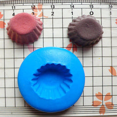 Cupcake Mold Tart Bottom (Oval) 19mm Silicone Flexible Mold Kawaii Miniature Sweets Decoden Kitsch Jewelry Charms Fimo Resin Dollhouse MD108