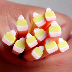 Polymer Clay Cane Sweets Pink Cupcake with Whipped Cream for Miniature Food / Dessert / Cake / Ice Cream Sundae Decoration & Nail Art CSW014