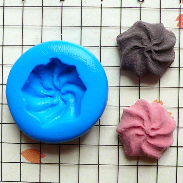 Flexible Mold Silicone Mold - Whipped Cookie Biscuit (16mm) Miniature ...