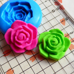 Rose Mold Flower Gumpaste Mold 20mm Silicone Flexible Mold Jewelry Mold Polymer Clay Fimo Cake Decoration Fondant Mold Cupcake Topper MD772