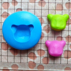 Animal Mold Panda Mold 15mm Flexible Silicone Mold Polymer Clay Fimo Charms Resin Wax Cupcake Topper Fondant Gumpaste Chocolate Mold MD426