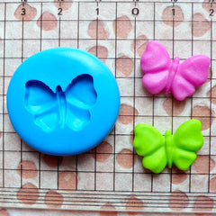 Butterfly Silicone Mold 19mm Flexible Mold Cupcake Topper Mold Fondant Gumpaste Chocolate DIY Jewelry Cabochon Fimo Polymer Clay Resin MD408