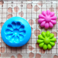 Flower Mold 19mm Flexible Silicone Mold Jewelry Earrings Mold Mini Cupcake Topper Fondant Gumpaste Flower Cabochon Mold Polymer Clay MD578