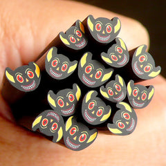 Devil Polymer Clay Cane Demon Fimo Cane Halloween Clay Cane Nail Decoration (Cane or Slices) Scrapbooking Embellishment Card Making CE012