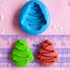 Christmas Tree Biscuit Mold 30mm Flexible Silicone Mold Cell Phone Deco Fimo Polymer Clay Fondant Gumpaste Cupcake Topper Mold Wax MD758