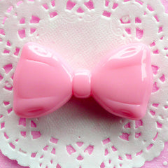 Bow Tie Cabochon Big Bowtie Cabochon (53mm x 29mm / Pink) Kawaii Phone Case Decoration Lolita Cabochon Huge Bow Applique Cute Jewelry CAB037