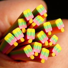 Ice Cream Polymer Clay Cane Popsicle Fimo Cane Kawaii Miniature Sweets Ice Bar Dessert Cake Nail Art Deco Scrapbooking CSW032