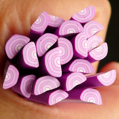 Polymer Clay Cane - Vegetable - Onion (Half) - for Miniature Food / Dessert / Cake / Ice Cream Sundae Decoration and Nail Art CFD08