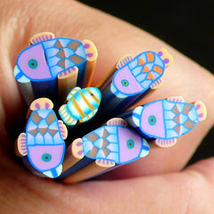 Koi Fish Polymer Clay Cane Kawaii Fish Fimo Cane (LARGE/BIG) Kawaii Deco Scrapbooking BC24