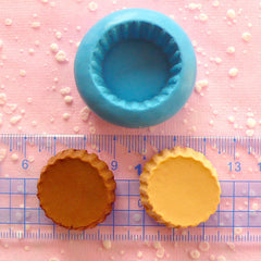 Cupcake Tart Bottom Mold 27mm Silicone Mold Flexible Mold Kawaii Miniature Sweets Fimo Polymer Clay Fake Food Cabochon Charms Resin MD704