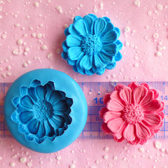 Flower Mold 40mm Cupcake Topper Flexible Mold Silicone Mold Flower Gumpaste Cake Decoration Mold Flower Chocolate Mold Resin Wax Mold MD793