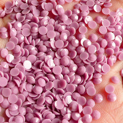 CLEARANCE 3mm Rhinestones (Pastel Pale Purple) 14 Faceted Cut Round Resin Rhinestones (200pcs) Decoden  Deco Nail Art Fake Sweets Deco RHP306
