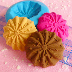 Silicone Mold Flexible Mold Cookie Mold Biscuit Mold w/ Sprinkles 25mm Cell Phone Deco Fimo Polymer Clay Sweets Cabochon Charms Resin MD701
