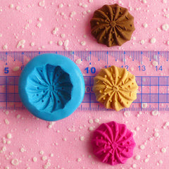 Silicone Mold Flexible Mold Cookie Mold Biscuit Mold w/ Sprinkles 25mm Cell Phone Deco Fimo Polymer Clay Sweets Cabochon Charms Resin MD701