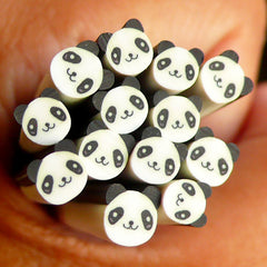 CLEARANCE Panda Polymer Clay Cane Animal Bear Fimo Cane Kawaii Nail Art Nail Deco Nail Decoration Scrapbooking Earrings Making CAN044