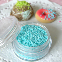 Fake Topping (Blue) Faux Sprinkles Flakes Miniature Sweets Cupcake Cookie Cell Phone Deco TP011