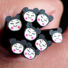Girl Face Polymer Clay Cane Girl Fimo Cane Nail Art Nail Decoration Kawaii Scrapbooking Earrings Making CE037