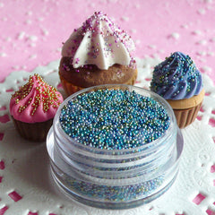 CLEARANCE Caviar Beads Fake Cupcake Toppings Faux Sprinkles (Pink