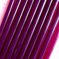 CLEARANCE Grape Deco Sauce / Purple Translucent Glue Sticks (10 pcs) - Miniature Sweets Ice Cream Cupcake Whipped Cream Cell Phone Deco DS110