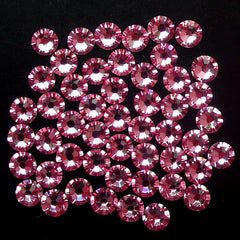 Swarovski SS16 (4mm) 2058 Swarovski Elements Rhinestones (Flat Back) 14 Faceted Cut Round Crystal (Light Pink 223) (50pcs) RH-SW004