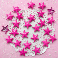 Rivet / PINK Metal STAR Rivet Studs 16mm (around 30pcs) for Leather Craft / Jean Button, etc  RT23