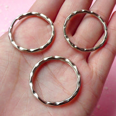 Silver Keychain Round / Split Key Rings / Key Holder / Split Ring / Keyrings / Key Clasps / Key Tag / Key Fob (28mm / Silver / 10 pcs) F056