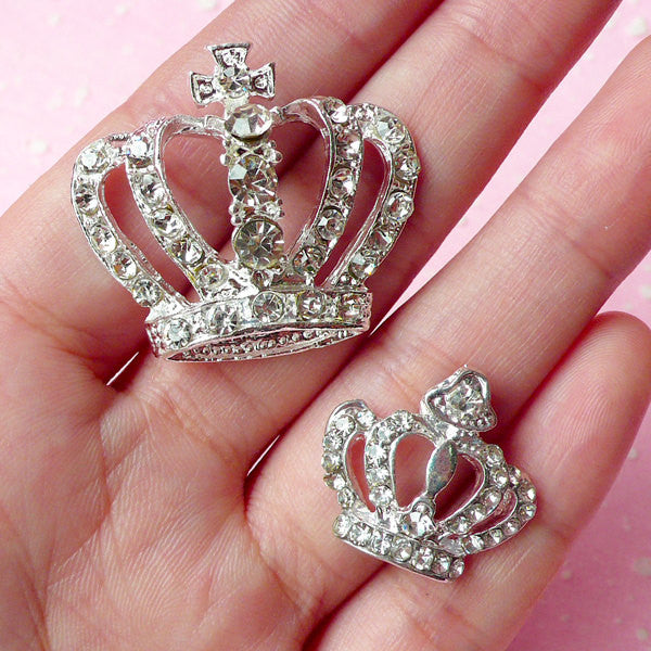 Miniature Rhinestone Crown Hair Accessories
