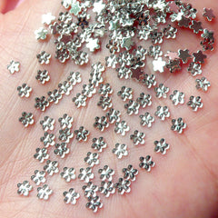 3mm Flower Rhinestones Acrylic Rhinestones (Clear) (Around 100pcs) Miniature Sweets Deco Nail Art Nail Decoration RHE056