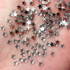 3mm Star Rhinestones Acrylic Rhinestones (Pink) (Around 100pcs) Miniature  Sweets Deco Nail Art Nail Decoration RHE055