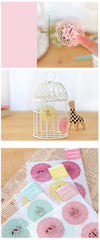 YELLOW Round Lace Sticker Set - Scrapbooking Packaging Party Gift Wrap Diary Deco Collage Home Decor S026