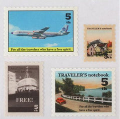 Stamp Sticker Set from Midori (18pcs) Traveler's Notebook Scrapbooking Packaging Party Gift Wrap Diary Deco Collage Home Decor S048