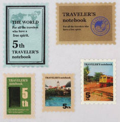 Stamp Sticker Set from Midori (18pcs) Traveler's Notebook Scrapbooking Packaging Party Gift Wrap Diary Deco Collage Home Decor S048
