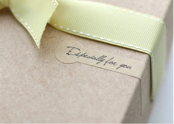 Kraft Paper Especially For You Sticker (30pcs) Kraft Paper Seal Sticker Product Packaging Party Favor Wrapping Wedding Gift Decoration S081