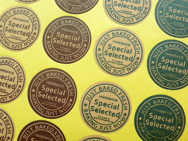 Bakery Labels Handmade Stickers