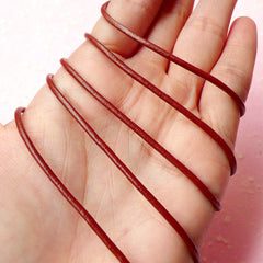 Cow Leather Strip / Round Leather Cord / Leather Strap / Leather String (2mm / 2 Meters / Light Brown) Leather Necklace Bracelet F099