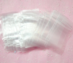 Clear Plastic Bags (100 pcs) Zipper Lock Bags Ziploc Bags Resealable Bags for Product Packaging Packing (2 x 3 inch / 50mm x 75mm) GB2X3
