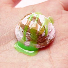 Deco Sauce (Green / Kiwi / Mint) Kawaii Miniature Sweets Dessert Ice Cream Cupcake Topping Cell Phone Deco Scrapbooking Decoden DS027