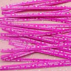 Especially For You Twist Ties (Pink / 20pcs) Gift Wrap Bag Wrapping Packaging Supplies Gift Decoration Party Deco Twistties Twisties S116