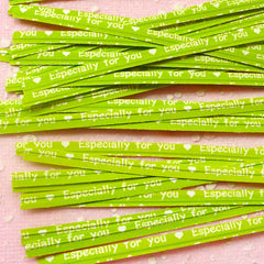 CLEARANCE Especially For You Twist Ties (Green / 20pcs) Gift Wrap Bag Wrapping Packaging Supplies Gift Decoration Party Deco Twistties Twisties S117