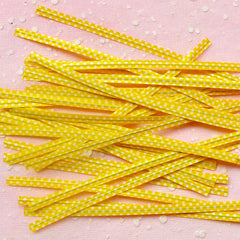 Polka Dot Twist Ties (Yellow / 20pcs) Gift Wrap Bag Wrapping Packaging Supplies Gift Bag Decoration Party Deco Twistties Twisties S111