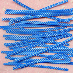 Polka Dot Twist Ties (Blue / 20pcs) Gift Wrap Bag Wrapping Packaging Supplies Gift Bag Decoration Party Deco Twistties Twisties S113