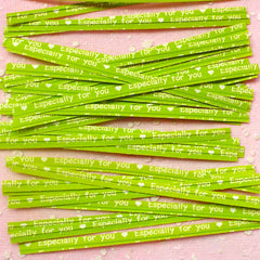 CLEARANCE Especially For You Twist Ties (Green / 20pcs) Gift Wrap Bag Wrapping Packaging Supplies Gift Decoration Party Deco Twistties Twisties S117