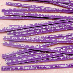 Especially For You Twist Ties (Purple / 20pcs) Gift Wrap Bag Wrapping Packaging Supplies Gift Decoration Party Deco Twistties Twisties S119