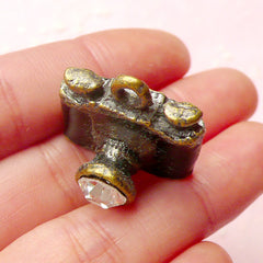 3D Film Camera Charms (1pc) (23mm x 21mm / Antique Bronzed) Metal Finding Pendant Bracelet Earrings Zipper Pulls Bookmark Keychains CHM556