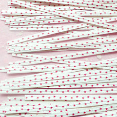 Star Twist Ties (White / 20pcs) Kawaii Gift Wrap Bag Wrapping Packaging Supplies Gift Bag Decoration Party Deco Twistties Twisties S134